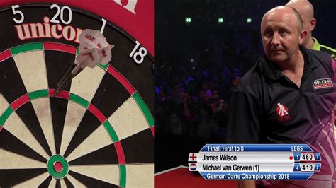 german darts championship  final van gerwen  wilson youtube