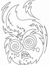 Coloring Monster Dangerous Pages Dont Come Near Am Kids sketch template