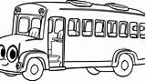 Bus Coloring Pages Driver School Getcolorings sketch template