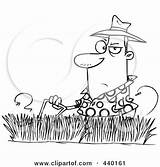 Mowing Cartoon Grass Clip Lawn Guy Outline Clipart Man Tall Mower Trimming Illustration Rf Royalty Hedge Poster Toonaday Outlined Boy sketch template