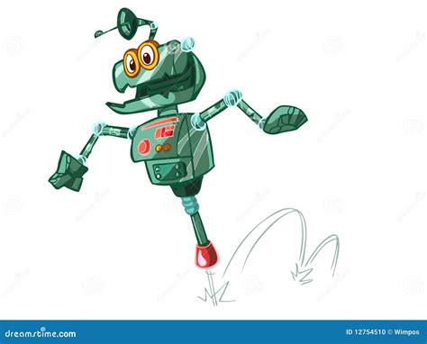 jumping robot stock photo image