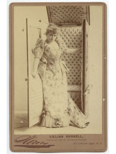 Gilded Age Ny Soprano Singer And Actress Lillian Russell 1860 1922