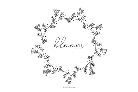 hand embroidery pattern beautiful  printable embroidery