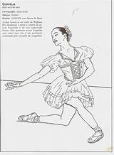 Bailarina Balé Repertório Ballets Movimentos sketch template