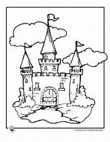 Castle Coloring sketch template