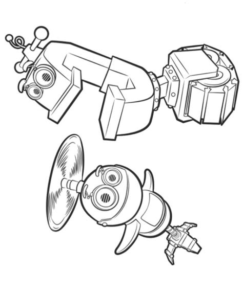 kids  funcom coloring page rusty rivets whirly crush