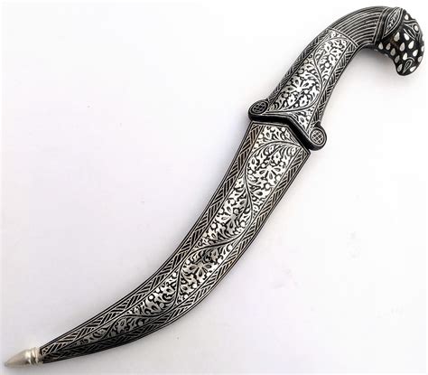 silver inlay dagger arabian dagger roman dagger  moti
