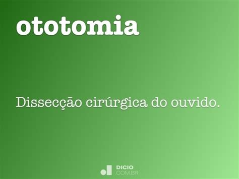 ototomia dicio dicionario  de portugues