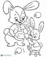 Bunny Easter Coloring Pages Print Rabbit Template Colouring Printable Templates Color Below Click sketch template