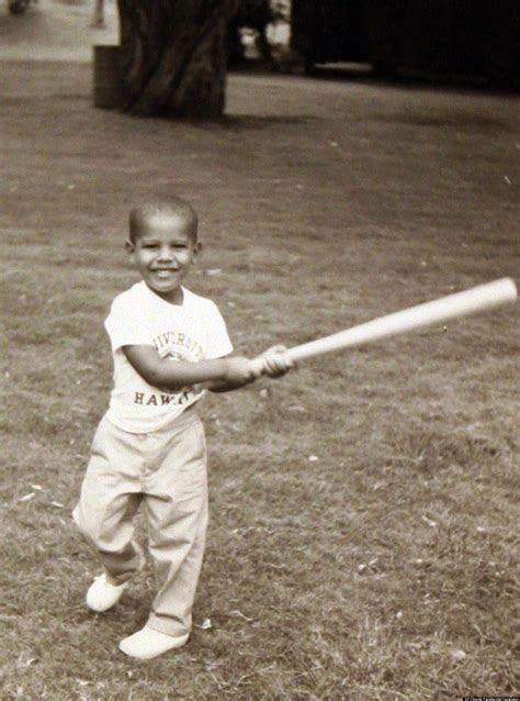 young obama shows   baseball swing photo huffpost