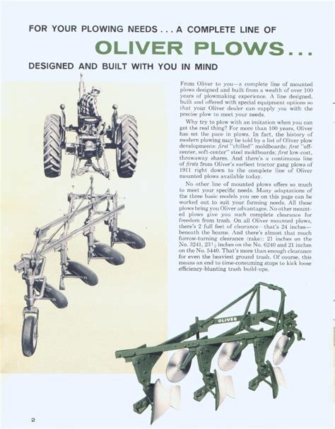 oliver plow parts diagram