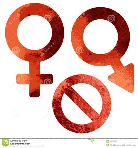 Grungy Sex And Stop Symbols Stock Vector Illustration Of
