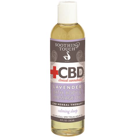 cbd lavender bath body and massage oil