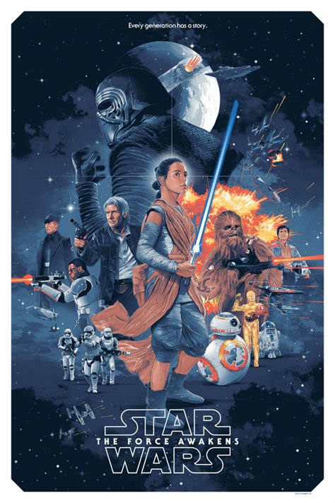 this is the force awakens officially licensed poster art you re