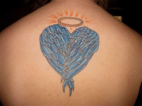 heart shaped angel wings tattoo heart shaped angel wing tattoo angel
