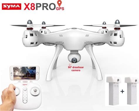 syma  pro drone met gps fpv  draaibaar camera extra accu bolcom