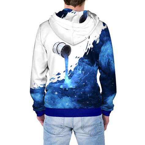 full printed cool mens hoodie  zipper space  jar quantum boutique terrific