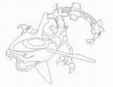 Coloring Rayquaza Pokemon Pages Popular Colouring Coloringhome sketch template