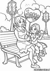 Coloring Pages Printable Mother Ratings Yet Daughter Mothers Happy sketch template