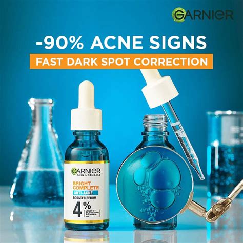 garnier anti acne serum   vitamin  salicylic niacinamide aha  fight acne