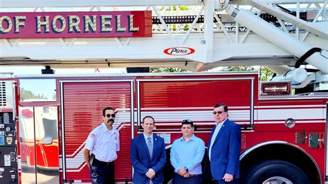 hornell fire department brings  mark joy  newest firefighter