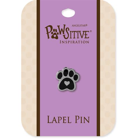 pawsitive lapel pin paws  enjoy life