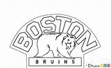 Bruins Boston Draw Hockey Logos Nhl Webmaster Drawdoo sketch template