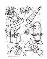 Coloring Party Birthday Pages Sheets Presents Color Decorations Kids Colouring Happy Printable Drawing Celebration Print Supplies Favors Holiday Turtles Teenage sketch template