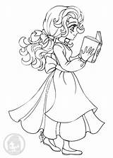 Yampuff Princesse Bete Artherapie Lineart Personnage Colouring sketch template