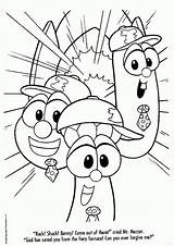 Coloring Pages Print Veggie Tales sketch template