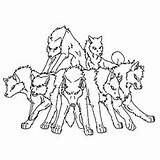 Wolf Drawing Coloring Pages Wolves Color Standing Printable Pack Jungle Book Group Drawings Baby Top Paintingvalley sketch template