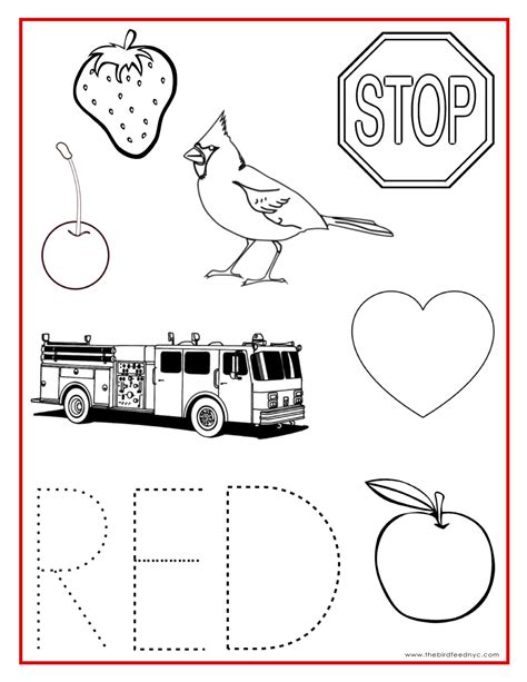 red coloring pages printable coloring home