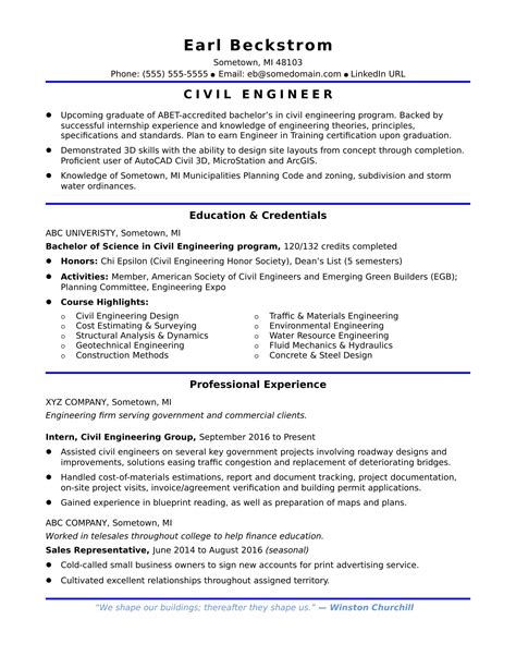 resume samples  civil engineer   philippines filipiknow