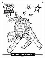 Toy Story Coloring Pages Buzz Movie Kids sketch template