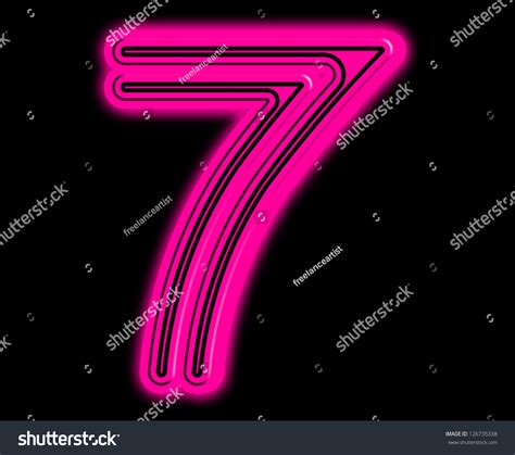 pink neon numbers stock photo  shutterstock