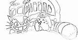 Totoro Coloring Pages Bus Neighbor Cat Printable Printables Drawing Color Ages Catbus Ghibli Colouring Studio Cartoons Kids Pdf Da Print sketch template