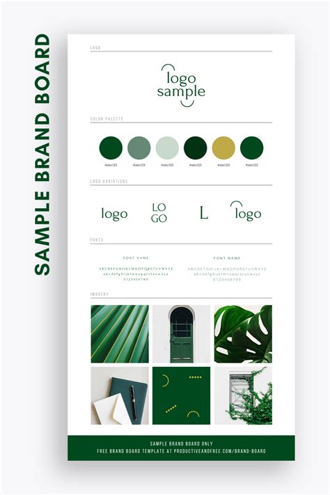 branding board template