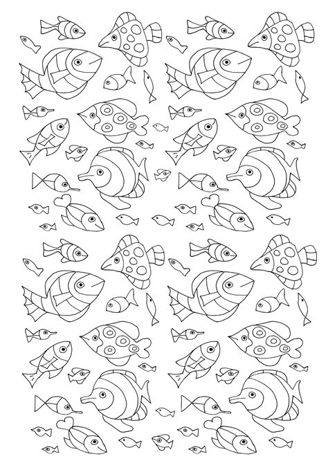 small fish coloring pages images colorist