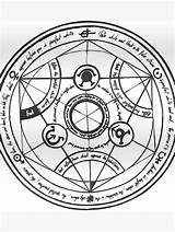 Alchemist Transmutation Fullmetal Alchemy Cercle Venduto sketch template