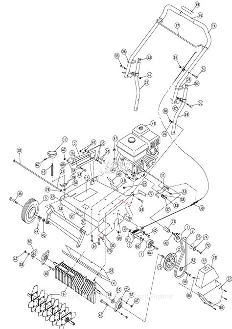 billy goat crh parts diagram  main assembly