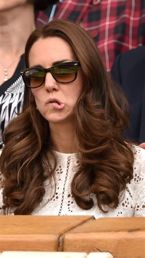 Duchess Kates Funny Faces Wimbledon
