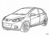 Mazda Coloring Pages Subaru Drawing Hatchback Minivan Car Nissan Printable Cars Getdrawings Superior Color Sketch Print 2009 sketch template
