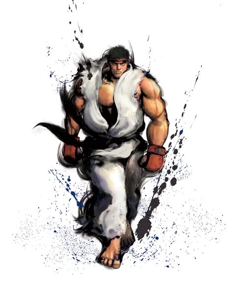 Illustration Digital Enhancement Ryu Street Fighter Iv Street