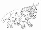 Triceratops Coolest Dinosaurs Craftwhack sketch template