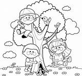 Coloring Tree Contest Playing Children Book May Climbing Newsletter Vector Clipart Estate Real Clip Illustration Drawing sketch template