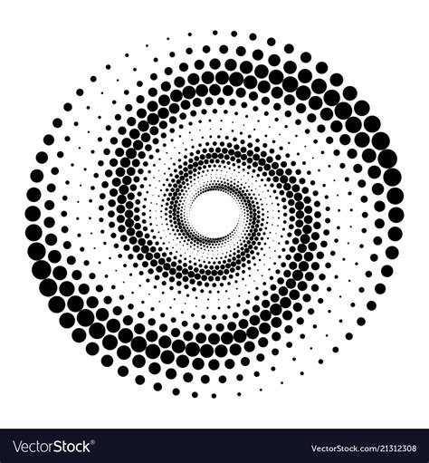 halftone dots circle royalty  vector image