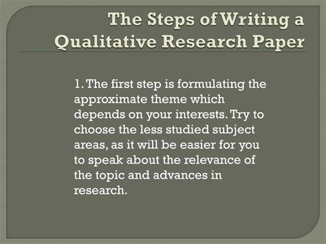 qualitative research paper qualitative research methodology  social