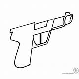 Pistola Disegni Armi Bambini Disegnidacolorareonline Revolver Giocattolo sketch template