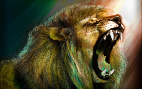 roaring lion wallpaper wallpapersafari