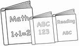 Book Coloring Pages Math Read Children sketch template